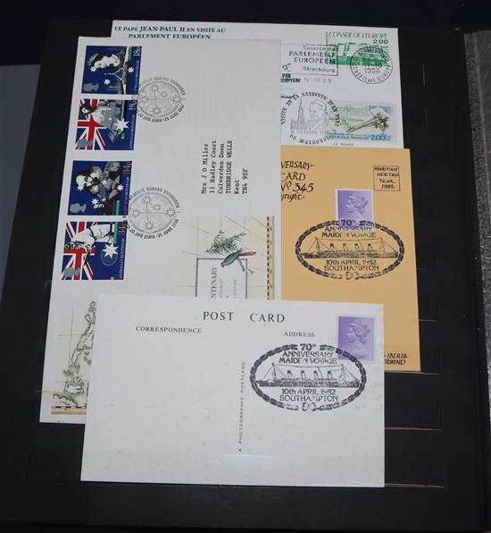 An album of First Day Covers and a collection of Medallic First Day Covers including sterling silver examples